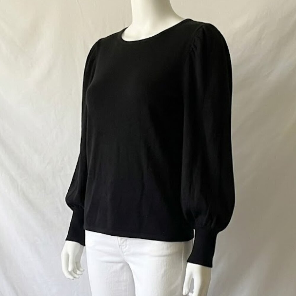 NWT Vince Camuto Navy Balloon Sleeve Crewneck Sweater XXL - Picture 2 of 13